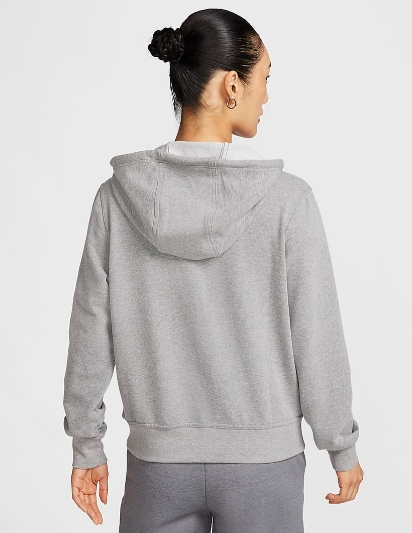 Bluza damska Nike Dri-FIT rozpinana kaptur szara - obrazek 2