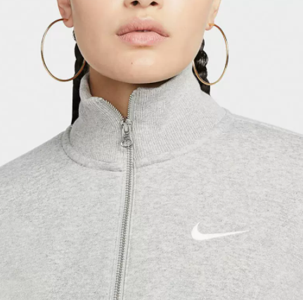 Bluza damska Nike Sportswear Phoenix szara - obrazek 2