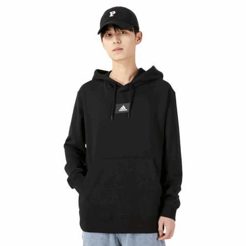 Bluza Adidas Essentials Feelvivid kaptur kangurka czarna