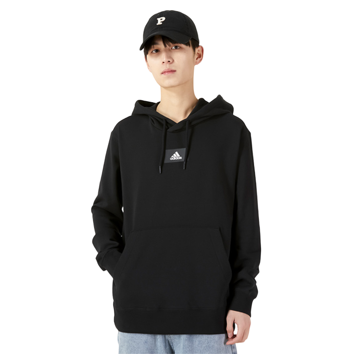 Bluza Adidas Essentials Feelvivid kaptur kangurka czarna