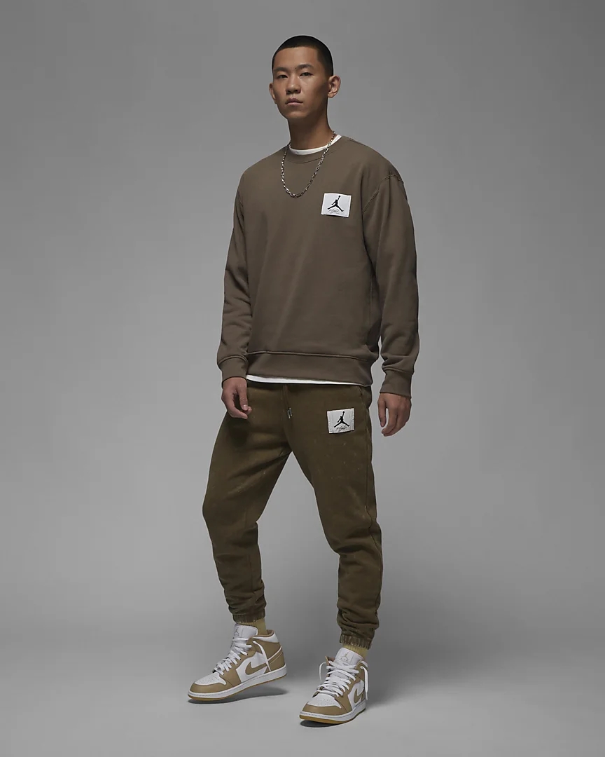 Bluza męska Nike Air Jordan Logo round dark brown - obrazek 2