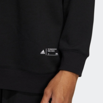 Bluza Adidas unisex czarna - obrazek 3