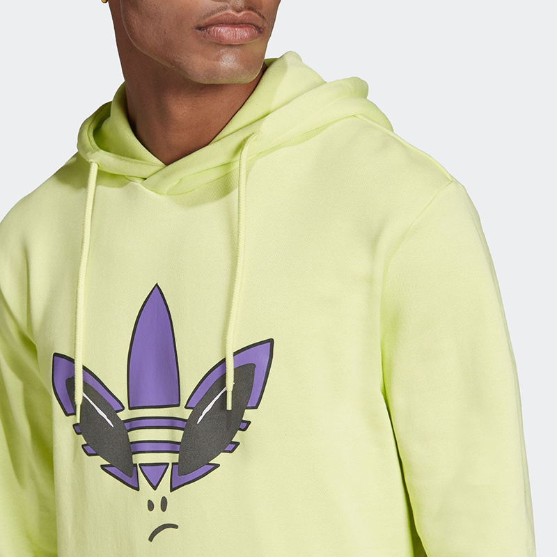 Bluza Adidas Originals kaptur żółta - obrazek 4