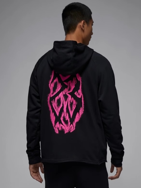 Bluza męska Nike Air Jordan z kapturem czarna - obrazek 3