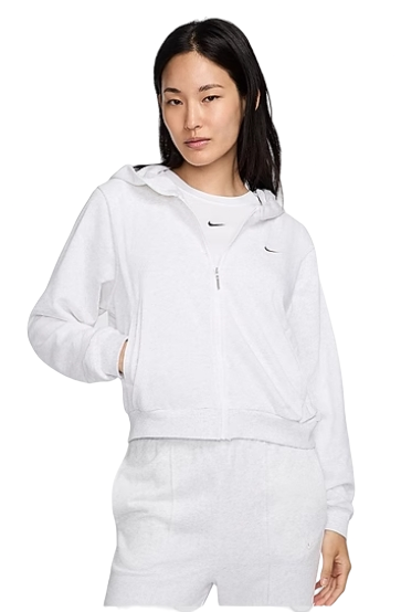 Bluza damska Nike French Terry rozpinana biała