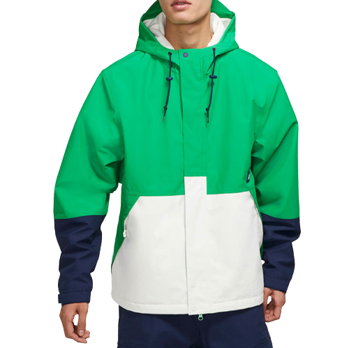 Kurtka z polarem Nike kaptur zielona