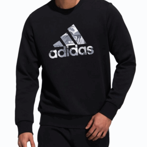 Bluza Adidas Future Icon moro logo czarna