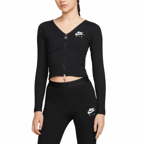 Damski top Nike bluza na zamek czarna