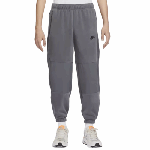 Spodnie męskie dresowe Nike Fleece polar szare