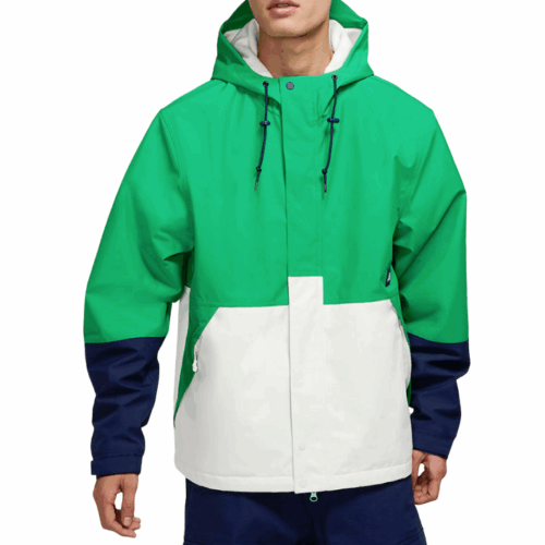 Kurtka męska Nike SB kaptur zielono biała