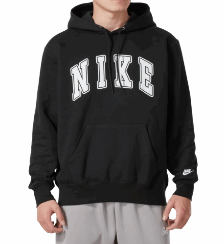 Bluza męska Nike Club z kapturem ciepła black