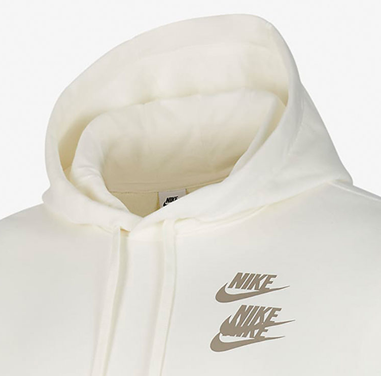 Bluza Nike Sportswear Worldtour z kapturem biała - obrazek 4
