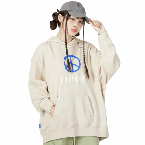 Bluza damska Nike NSW z kapturem ecru