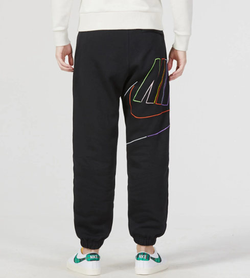 Spodnie sportowe męskie Nike logo black - obrazek 3