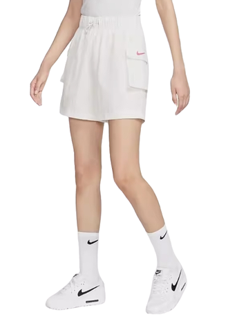 Spodenki damskie Nike Sportswear logo białe