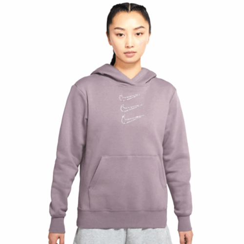 Bluza Nike NSW damska z kapturem fioletowa