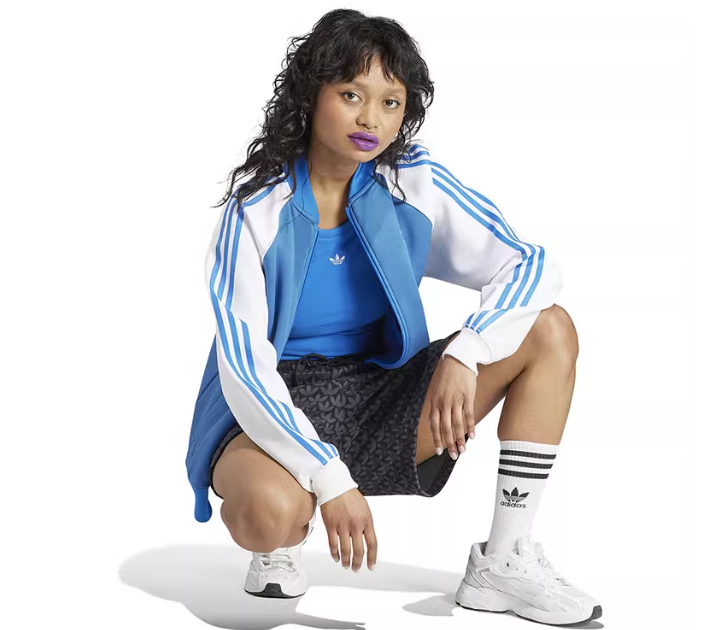 Bluza damska Adidas Adicolor blue - obrazek 3