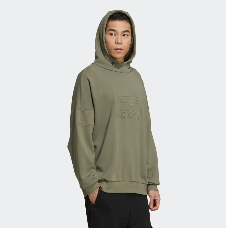 Bluza Adidas Originals kaptur oliwkowa - obrazek 3