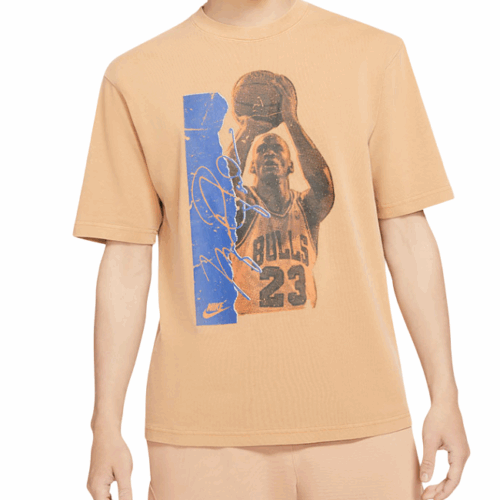Koszulka T-Shirt Nike Air Jordan pomarańczowa