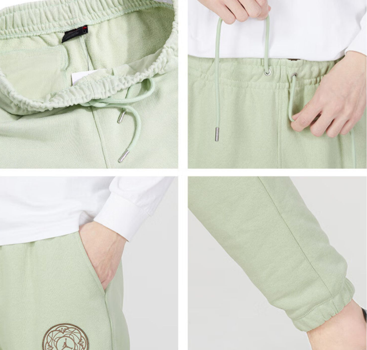 Spodnie męskie sportowe Nike Jordan zielone - obrazek 4