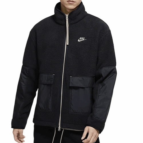 Kurtka polar Nike NSW kaptur czarna