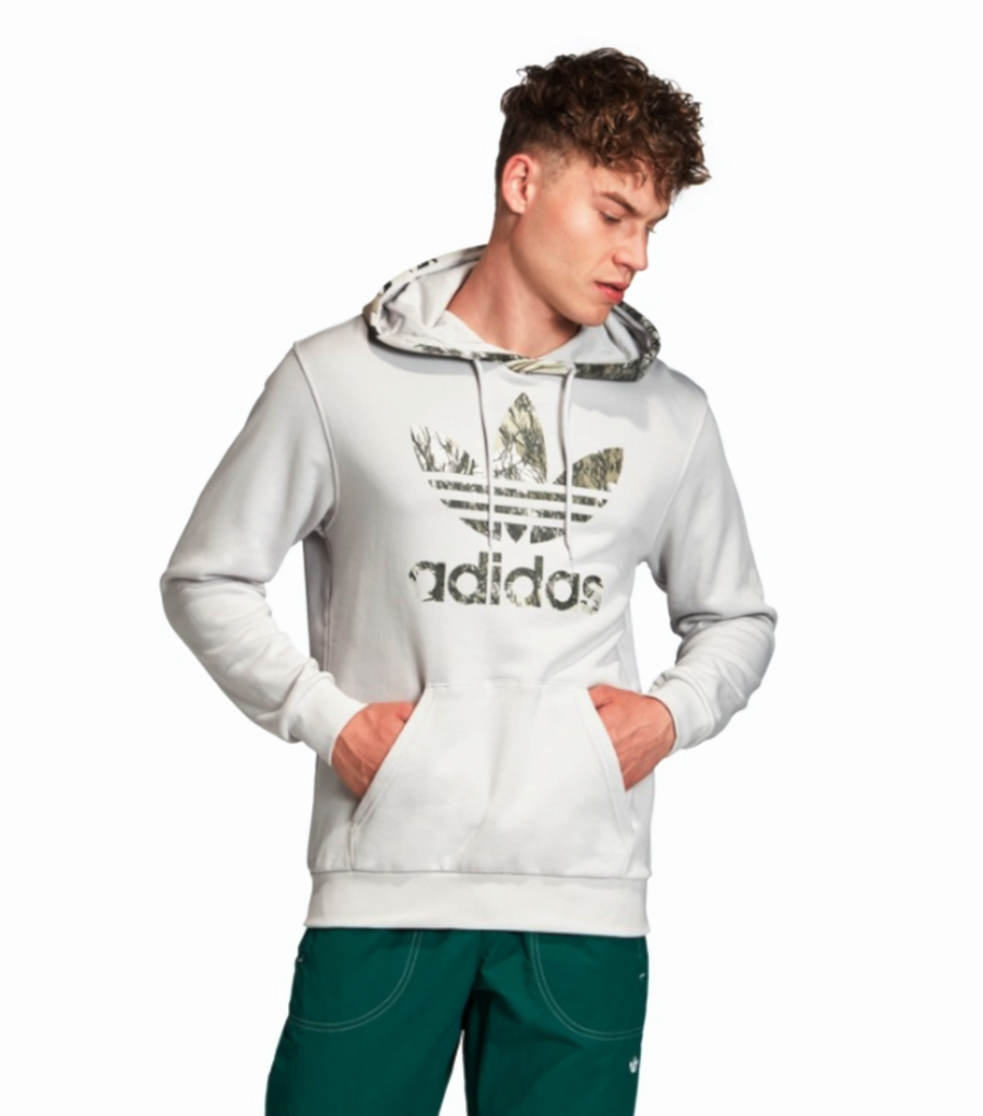 Bluza Adidas Camo Block z kapturem szara