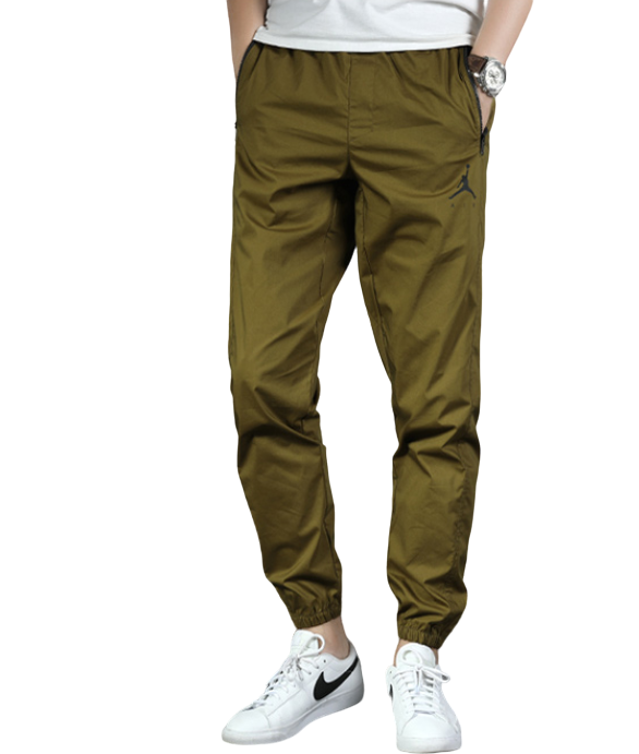 Spodnie sportowe Nike Jordan Jumpman oliwkowe