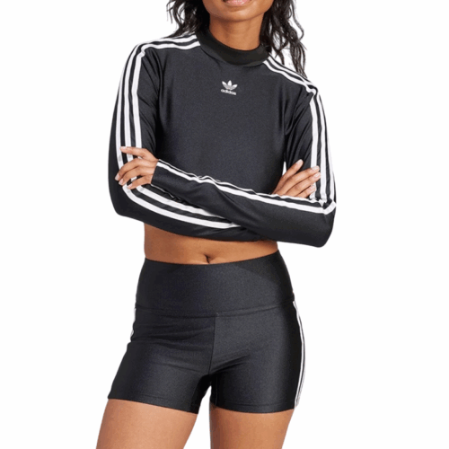 Bluzka Adidas Originals z długim rękawem czarna