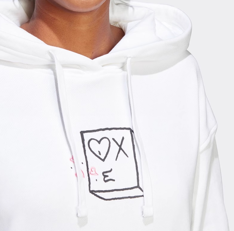 Bluza damska Adidas ANDRE SARAIVA sukienka biała - obrazek 4