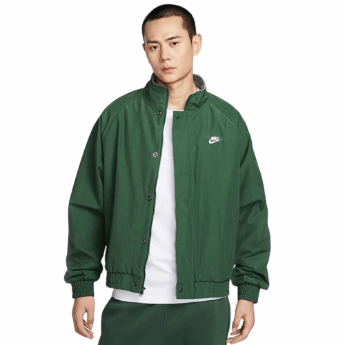 Kurtka męska Nike Club Futura zatrzaski zielona