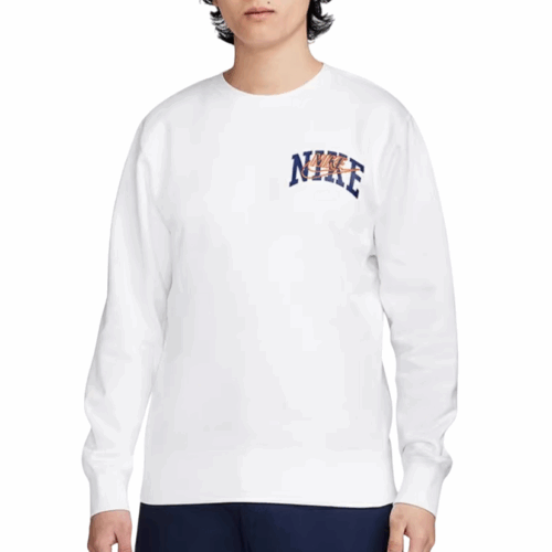 Bluza męska Nike Club Fleece logo biała