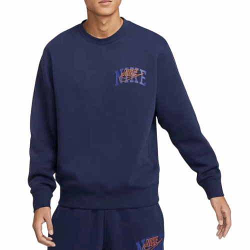 Bluza męska Nike Club Fleece logo granatowa